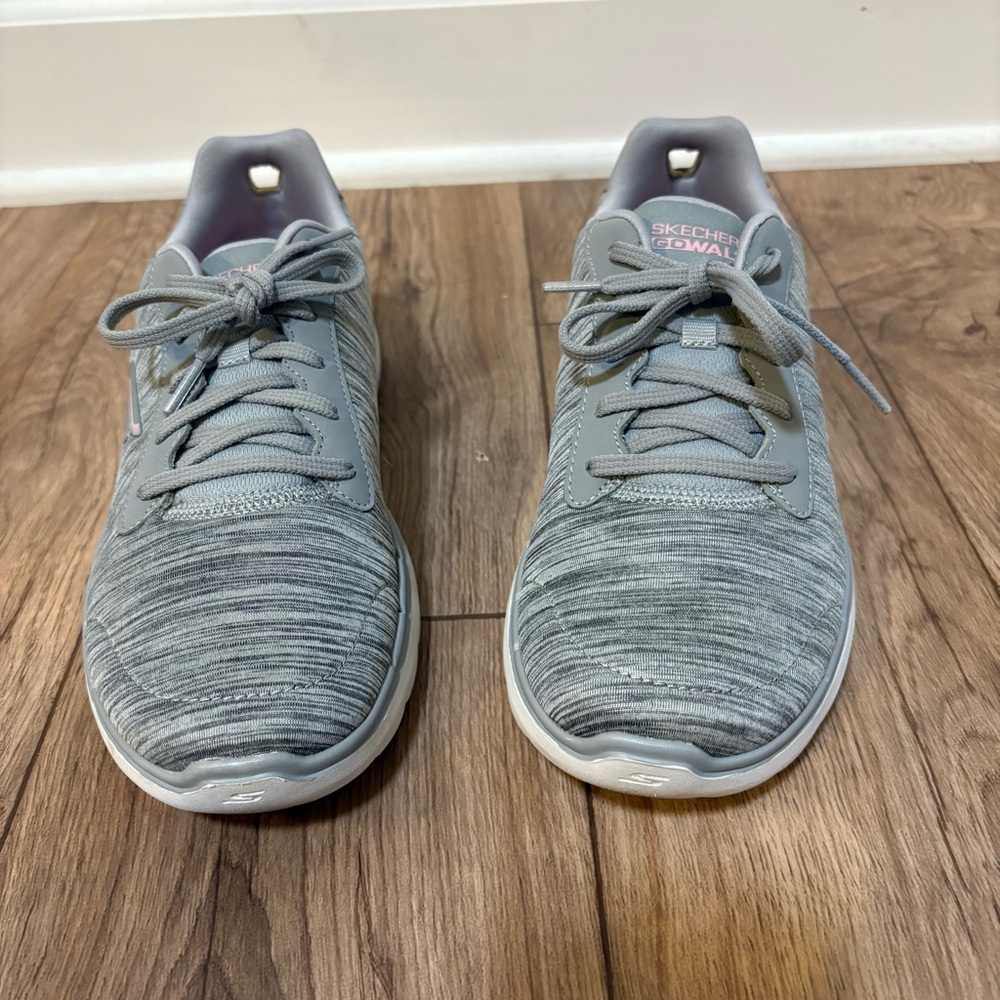 Skechers GOwalk Gray Mesh Comfort Sneakers Women’s 8.5 Lightweight Walking